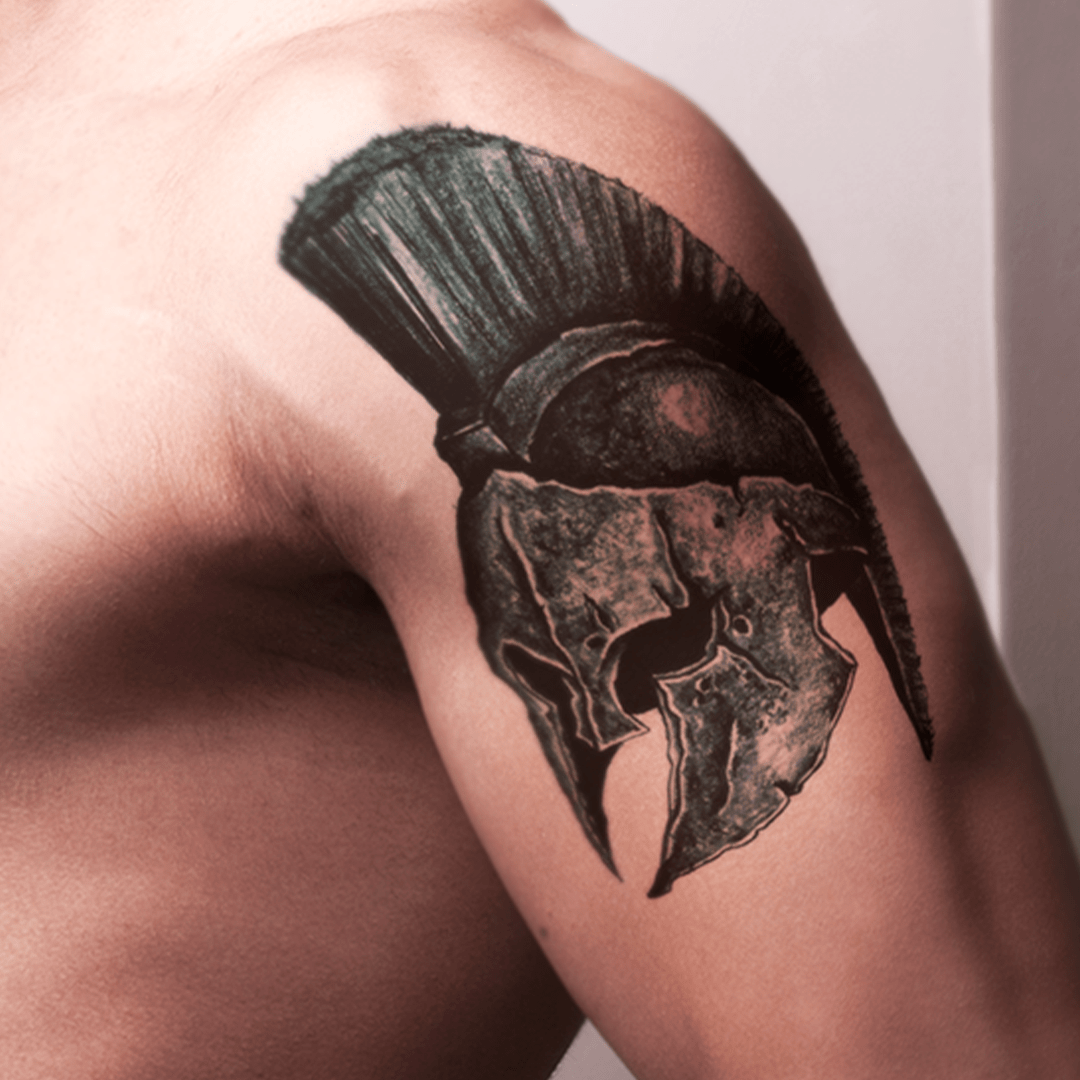 Tattoo Design | Roman Helmet